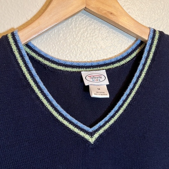 TALBOTS Knit Sweater Vest Boy Size 14 - Picture 2 of 10